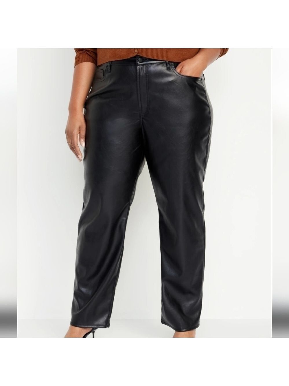 30 - Old Navy • High-Waisted OG Loose Faux-Leather Pants